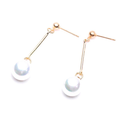 

Faux Colorful Pearl Ball Drop Dangle Earrings Wedding Party Jewelry