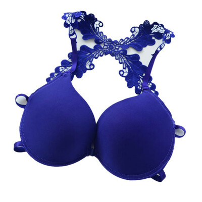 

ROPALIA Women Push Up Bra Lace Hollow Back Cup Lady Apparel Sexy Intimate Lingerie Underwear