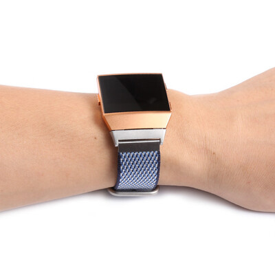 

〖Follure〗Release Sports Woven Nylon Bracelet Strap Band For Fitbit Ionic BK