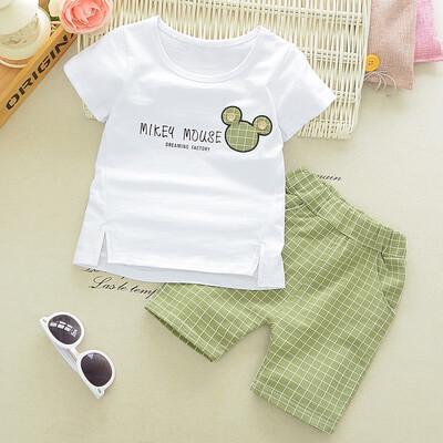 

New Cartoon Cotton Clothing Sets Newborn Baby Boy Girls Infant Cute Fashion Outerwear Clothes Suit T-shirtPant Suit Bebes Cloth
