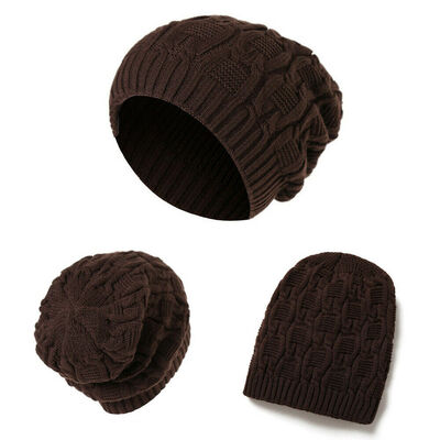 

Women Ladies Men Knitted Winter Oversized Slouch Beanie Hat Cap Skateboard Hats