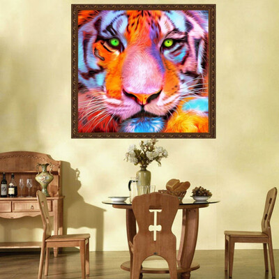 

Creative Lion Tiger DIY Handmade Diamond Painting Diamond Embroidery Diamond Cross Stitch Home Decoration 3030 3040cm
