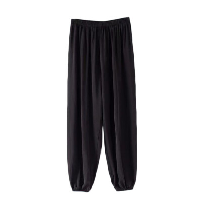 

Women Spring Summer New Vertical Pants High Waist Loose Thin Ice Silk Sunscreen Wide Leg Pants