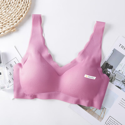 

Fashion New Seamless Autumn And Winter Without Feeling Solid Color Modal No Steel Ring Gentle Bra