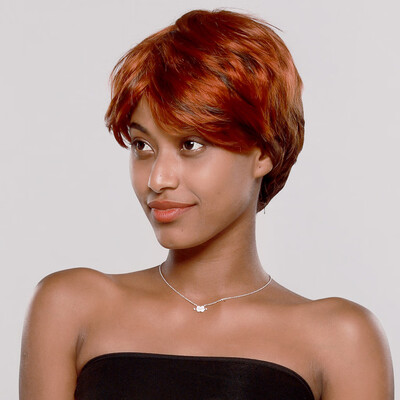 

Gobestart Natural Looking Short Wave Bobo Wig Sexy Curly Wavy Synthetic Wigs With Cap