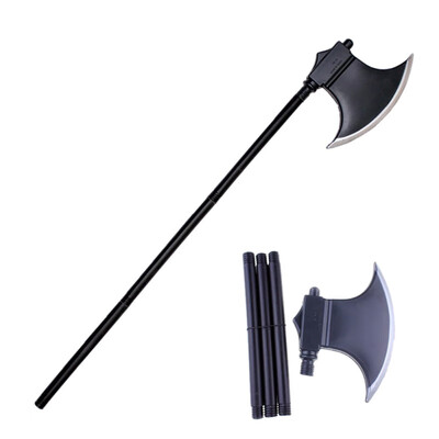 

DIY Halloween Party Plastic Weapons Cosplay Props Trigeminal Death Sickle Open Mountain Axe Props Double-sided Festival Party