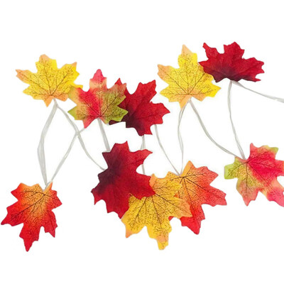 

Led Light Simulation Maple Leaf String Halloween Christmas Battery Decoration Lantern Wedding Outdoor String Lights