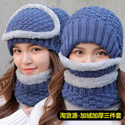 

Hat girl winter warm thickening candy color sweet&lovely knitting wool hat han version joker leisure fashion hat
