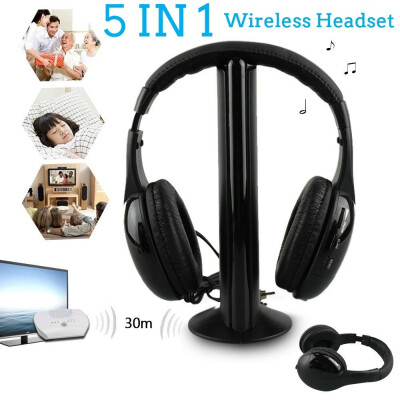 

5 in 1 Wireless Headphones for Computer Headset Mobile Phone PC Telephone