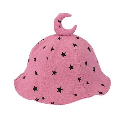 

Autumn Baby Hats Boys Girl Toddler Embroidery Dot Printing Bucket Hats With Ear Design Caps Reversible Sun Headwear