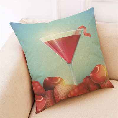 

〖Follure〗Home Decor Cushion Cover Fruit Beverage Throw Pillowcase Pillow Covers
