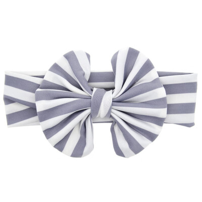 

New Fashion Babys Stripes Bow Rabbit Ears Hair Ring Headband Baby Hair Accessories Cotton Beautiful Headband