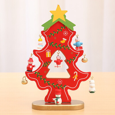 

Christmas Tree Santa Reindeer Desk Small Mini Xmas Children Preschool Craft Home Office Gift