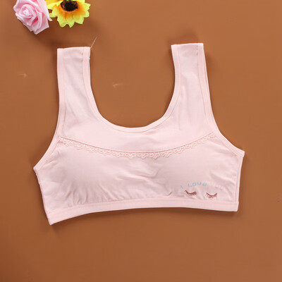 

Kids Training Bra Underwear Cotton Teenage Bra Puberty Girl Running Yoga Bra Girl Sports Bra Soft Cotton Underwear 8-16T