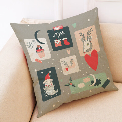 

Tailored Christmas Home Decor Cushion Cover Graffi Style Throw Pillowcase Pillow Covers