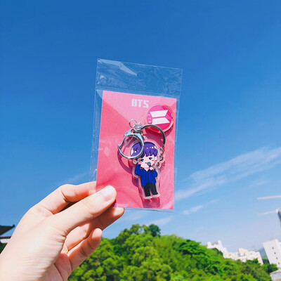 

KPOP BTS Bangtan Boys 6th Anniversary Key Chain Private Order Keyring