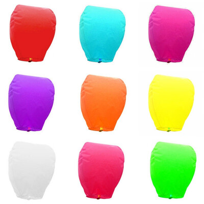 

Biodegradable Chinese Paper Lanterns Flying Sky Lamp Birthday Wedding Decor Gift Craft DIY Hanging Ball Party Supplies