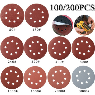 

Willstar 100200pcs125mm Sanding Discs Pad 80-3000Grits Sanding Disc10 Kinds of Granular Brushed Sandpaper