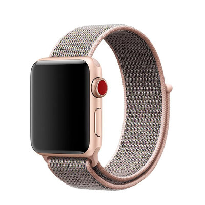 

Sports Nylon Hook And Loop Strap Watchband For Apple Watch 432