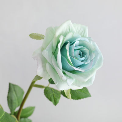 

European style silk rose bouquet single romantic rose artificial flower wedding hotel window decoration fake ornaments