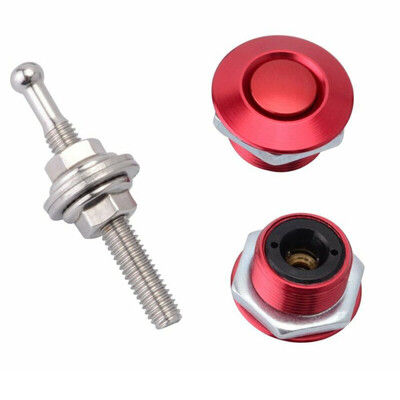 

2pcs 098 Car Engine Hood Pins Bonnet Lock Clip Latch Set Push Button Release