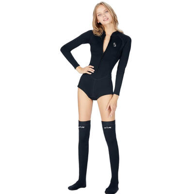 

Women Rash Guard Adult One-Piece Long Sleeve UV Protection Thermal Neoprene Nylon Special Swimsuit Diving Suit Wetsuit