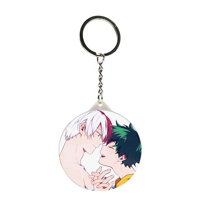 

Fat Bear Anime My Hero Academia Keychain Figure Cartoon Key Chain Keyring With Mirror