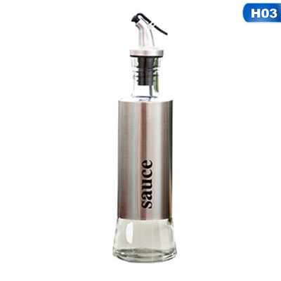 

1Pcs Stainless steel Olive Oil Vinegar Sprayer Dispenser Pourer Flip Top Bottle