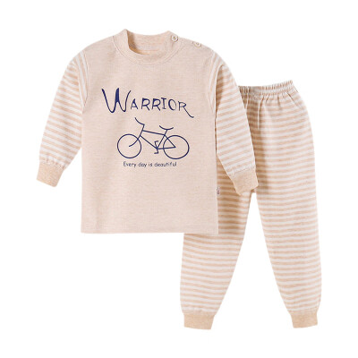 

New Autumn Toddler Baby Pajamas 2pcs 0-5T Kids Boys Girls Clothes Print Outfits Set Long Sleeve Blouse TopsPants Sleepwear