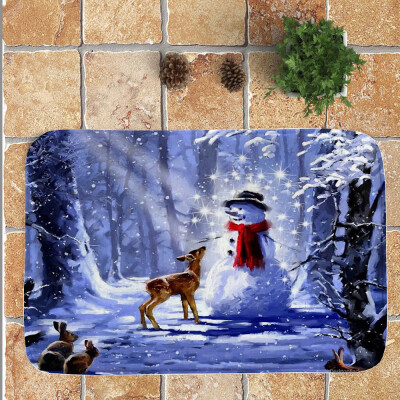 

Tailored Merry Christmas Welcome Doormats Indoor Home Carpets Decor 40x60CM