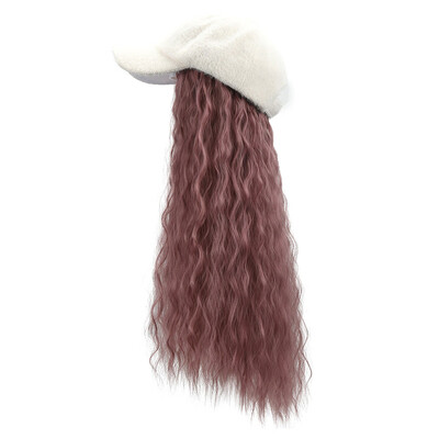 

Gobestart Long Curly Wig Cap Long Hair Baseballs Cap Ball Caps Casual Hat With Wig