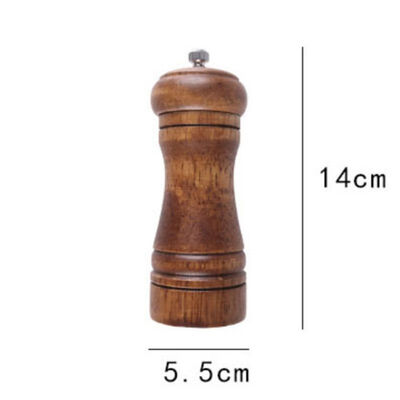 

Kitchen Manual Pepper Oak Grinder Adjustable Practical durable Rough Wood Manual Grinding Salt Pepper Spice Grinder Kitchen Tool