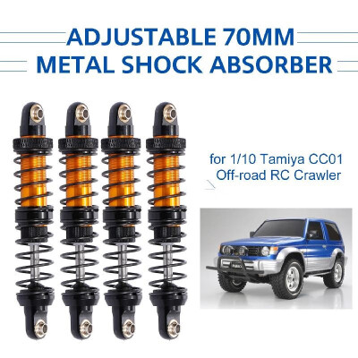 

4pcs Adjustable 80mm Metal Shock Absorber Damper for 110 Tamiya CC01 RC Crawler Off-road Car