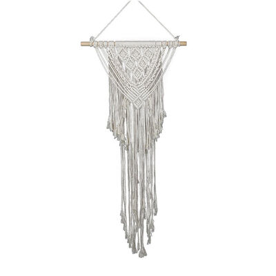 

Bohemian Style Handmade Knitted Macrame Tapestry Long Decorative Cotton Wall Art Hanging Decor