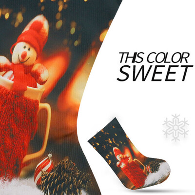 

Gobestart Candy Bag Christmas Gifts Tree Ornament Stocking Santa Claus Snowman Sock Decor