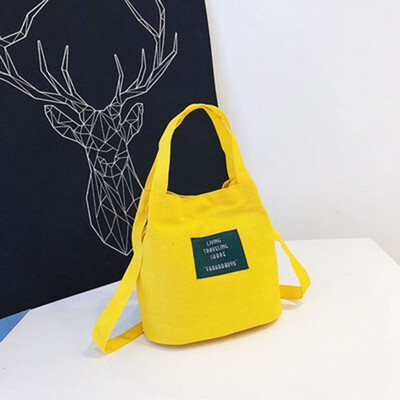 

Young Girls Small Fresh Cute Canvas Handbag Shoulder Messenger Bag Tote Purse