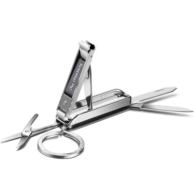 

Korea Kowell Han Kewei nail clippers stainless steel nail scissors nail file key ring screwdriver knife scissors BT-MC2000 blue import