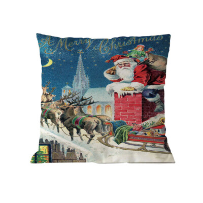 

Tailored Christmas Cotton Soft Pillow Case Sofa Waist Throw Cushion Cover Home Decor