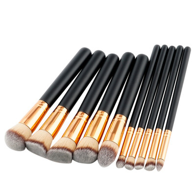 

Makeup Brushes Fashion Rose Gold Beauty Makeup Tools Brushes Cosmetics Soft Synthetic Hair Brushes Sets 10pcs