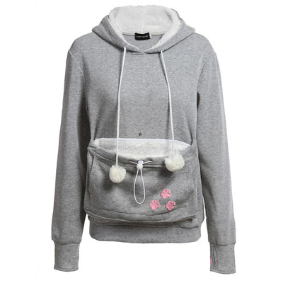 

Cat Lovers Hoodies With Cuddle Pouch Dog Pet Hoodies For Casual Kangaroo Pullovers With Ears Sweatshirt
