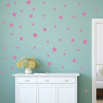 

Gobestart Personalized Star Wall Stickers Living Room Nursery Bedroom Decor BK