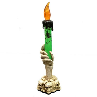 

Ghost Hand Candle Lamp For Halloween Decoration With Horror Electric Candle With No Flame Theme Parties Props