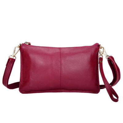 

Fashion Women Rectangle Solid Color Zip Wristlet Handbag Crossbody Shoulder Bag