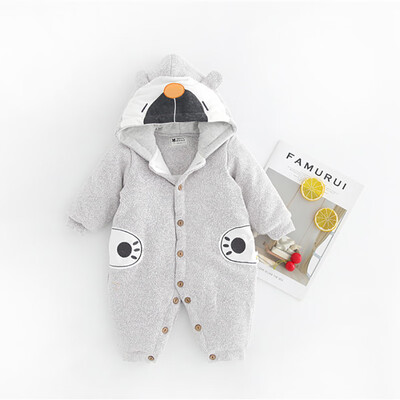 

Baby Infant Rompers Baby Boys Girls Long-Sleeved Rompers 2019 Winter Thicken Warm Cartoon Newborn Jumpsuit Baby Toddler Clothes