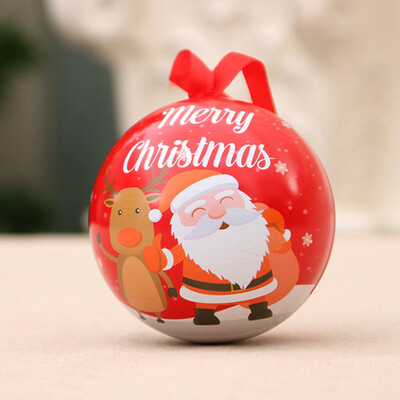 

Cute Christmas Round Ball Candy Chocolate Box Party Home Christmas Tree Hanging Ornaments