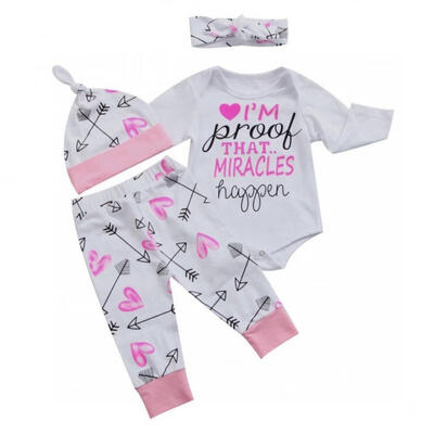 

Infant Newborn Baby Girl RomperPants Jumpsuit Bodysuit Clothes Outfit Set 0-24M