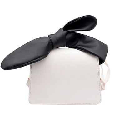 

2019 Korean version of the trend of sweet bows shoulder bag Messenger bag casual wild small square bag pu portable Messenger bag