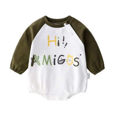

Autumn Baby Boy Jumpsuits Casual Letter Printing Long Sleeve Rompers Kids Toddler Jumpsuit