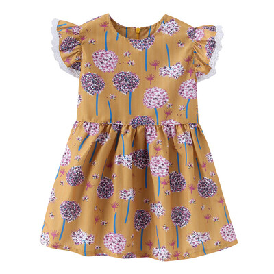 

2019 Summer Children Dress Baby Girls Floral Ruffles Print Clothes Kids Wear Boutique Party Princess Dress LOL Toddler Dresses