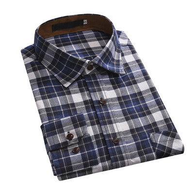 

Tailored Mens Casual Normal Plaid Floral Business Long Sleeve Button T-shirt Top Blouse